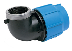 Compression to female 90 BSP Elbow  (WRAS Approved)