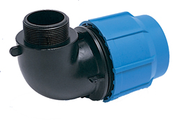 Compression to male BSP 90 Elbow  (WRAS Approved)
